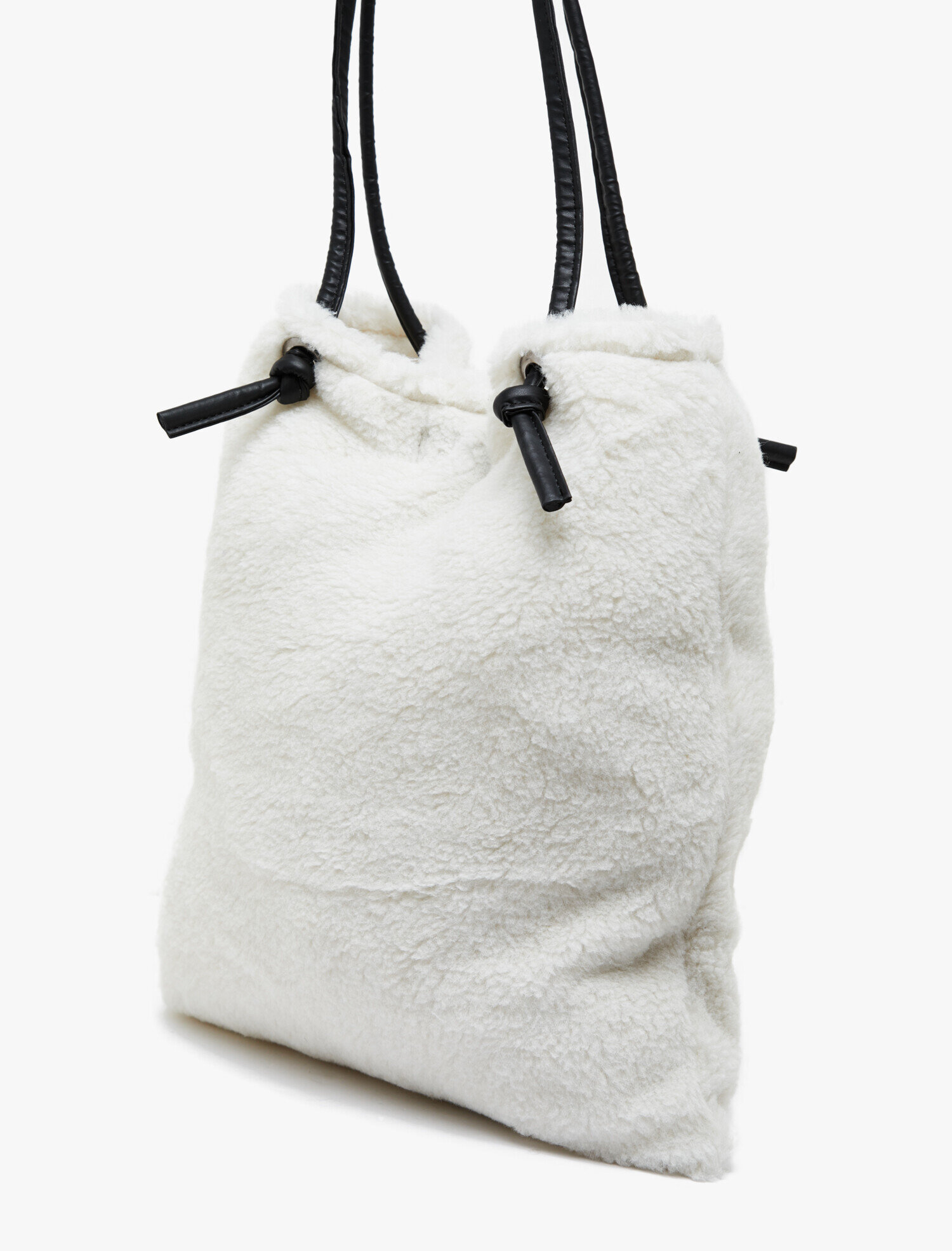 Koton Peluş Çanta - Beyaz. 4 Koton Peluş Çanta - Beyaz. 4