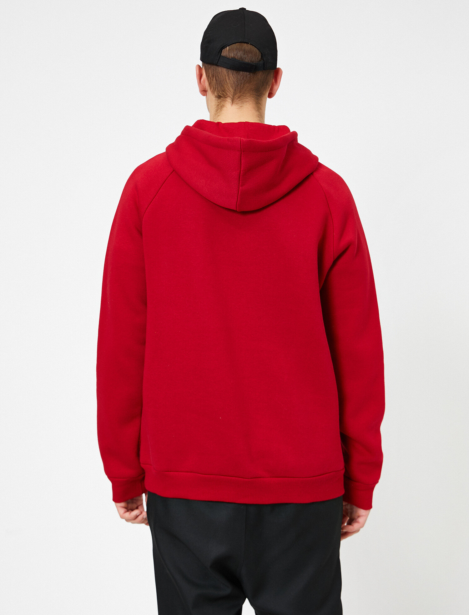 Koton İşlemeli Sweatshirt - Kırmızı. 4