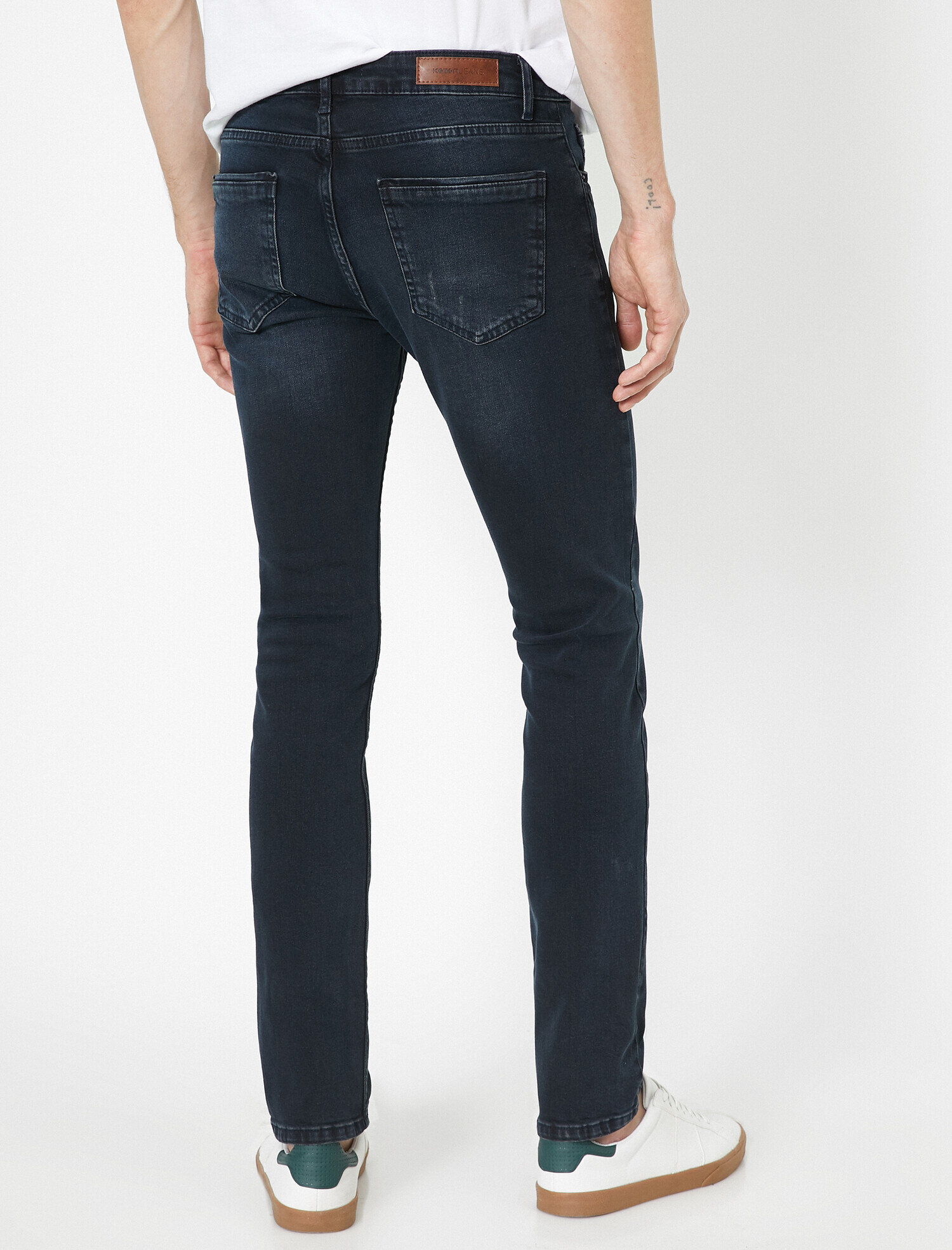 Black Men Slim Fit Trousers 7kam44422ow999 Koton