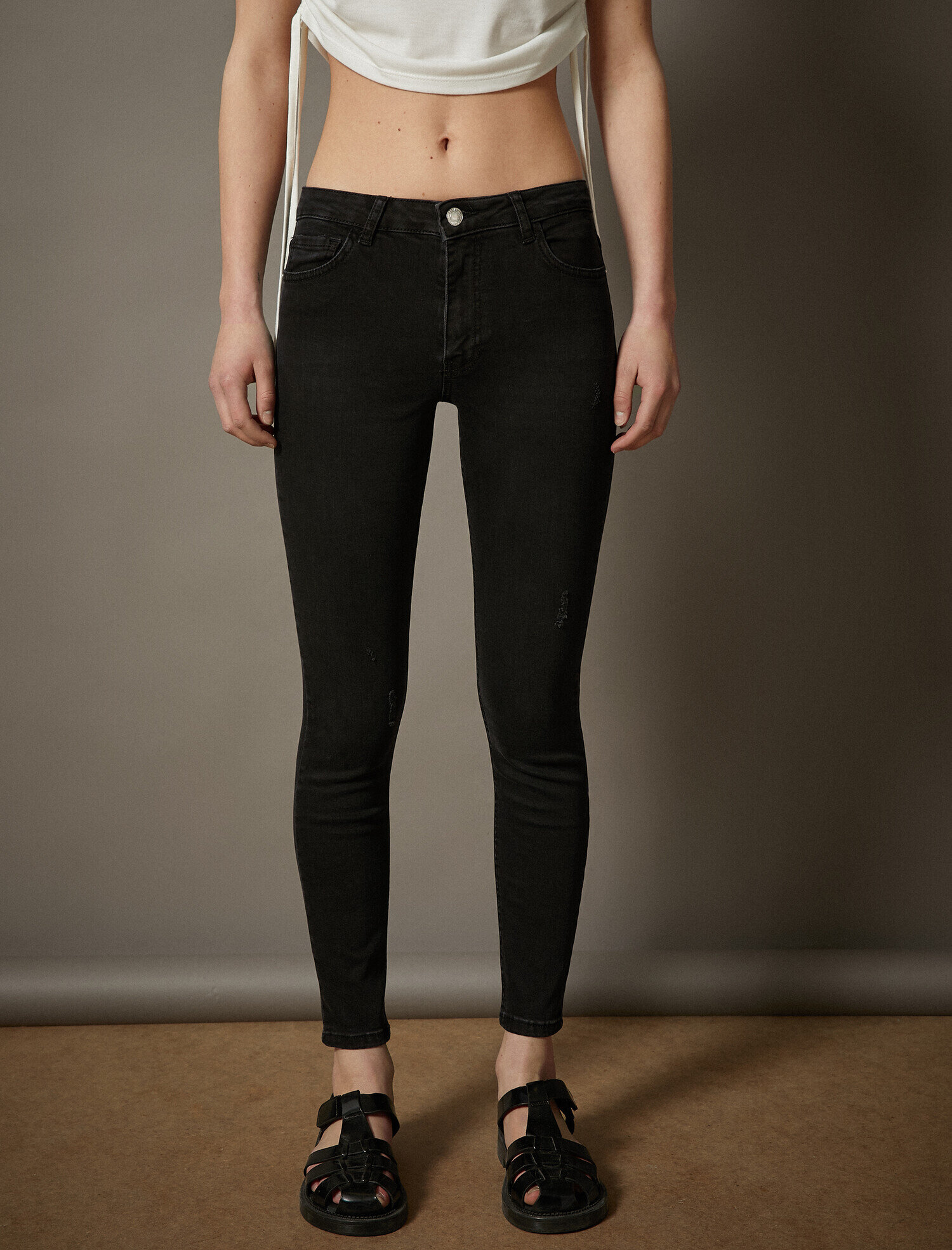 black colour jeans ladies