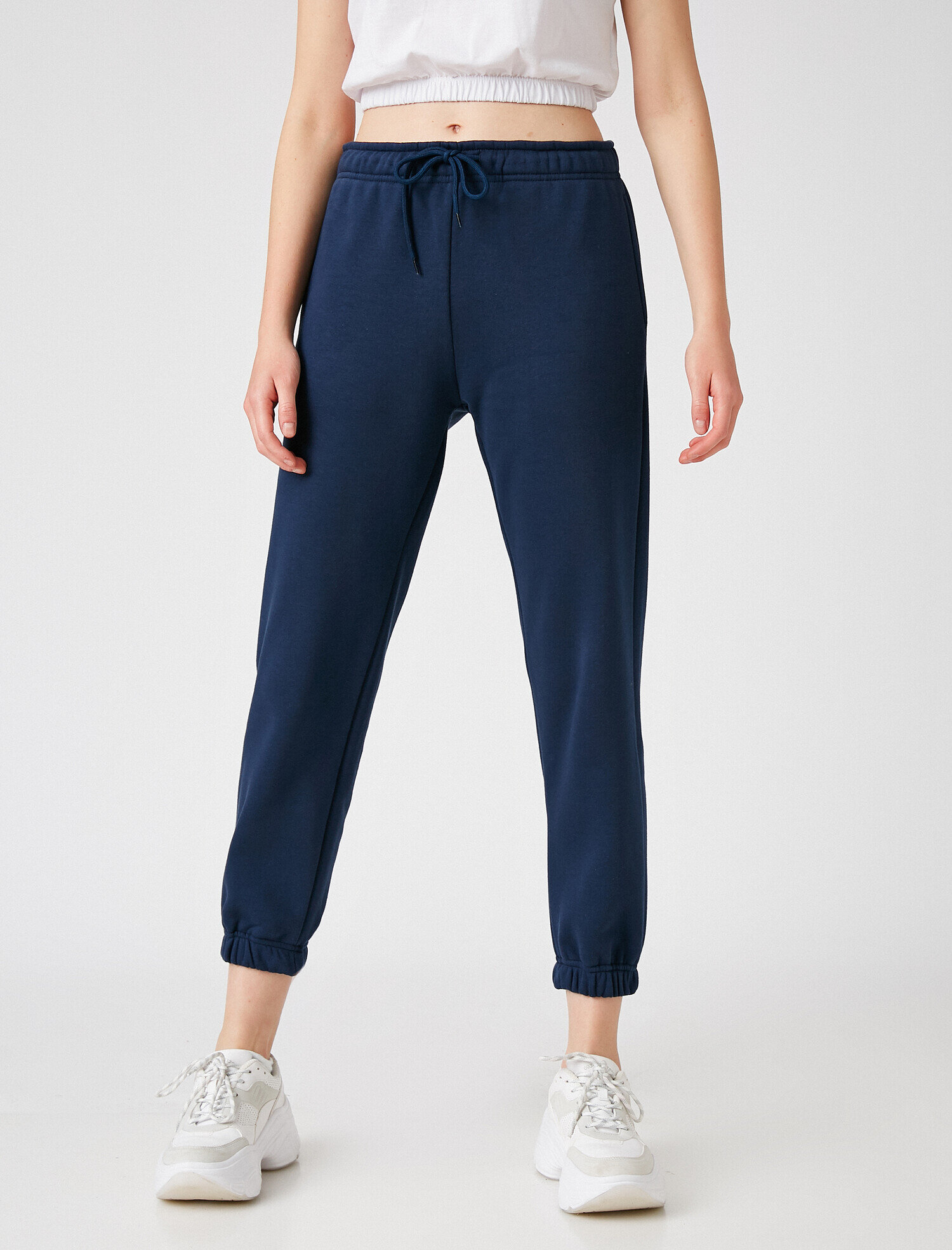 Lacivert Bayan Duz Renk Jogger Esofman Alti 1kal48099ik701 Koton