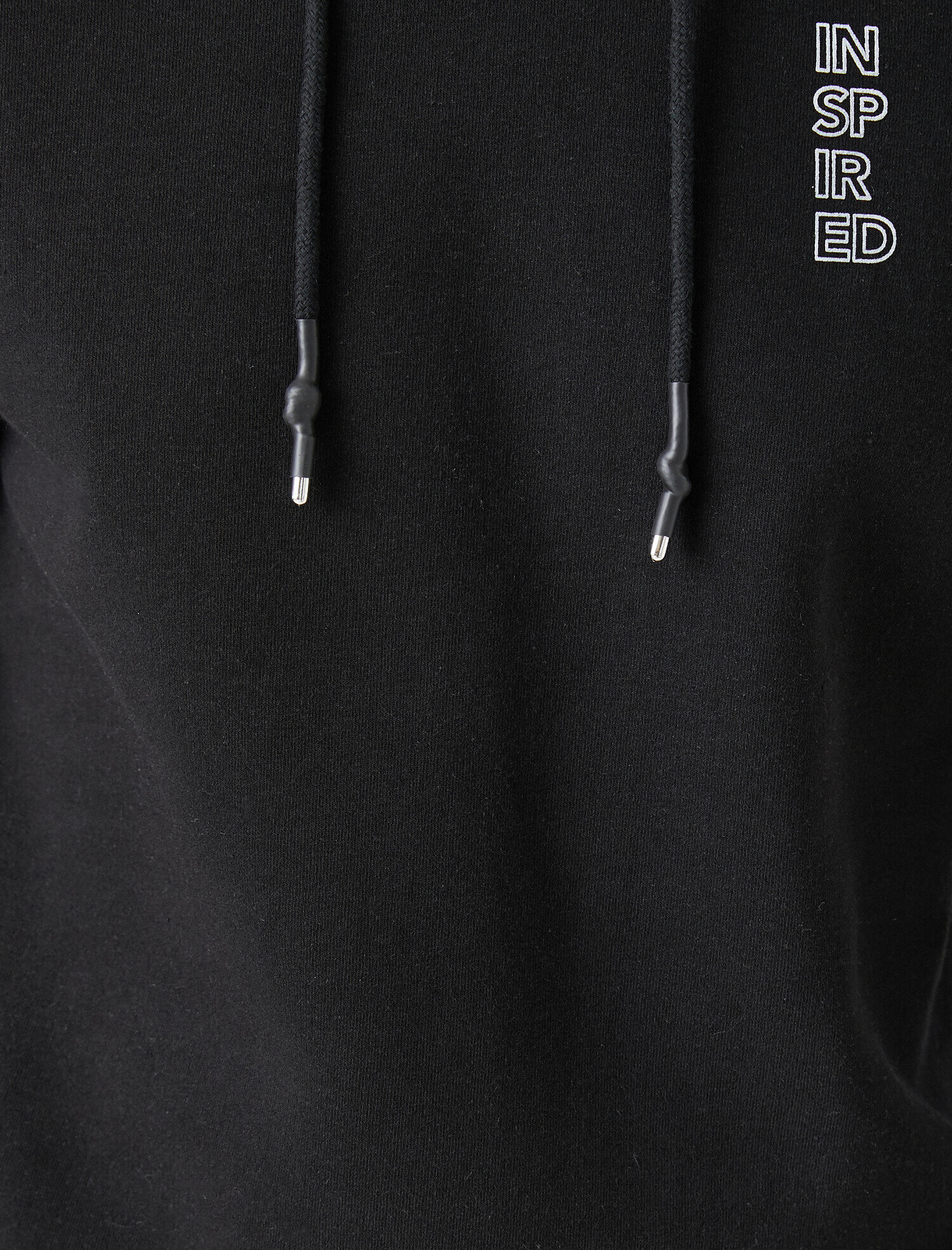 Black Men Cotton Hooded Printed Long Sleeve Sweatshirt 1kam71043mk999 Koton