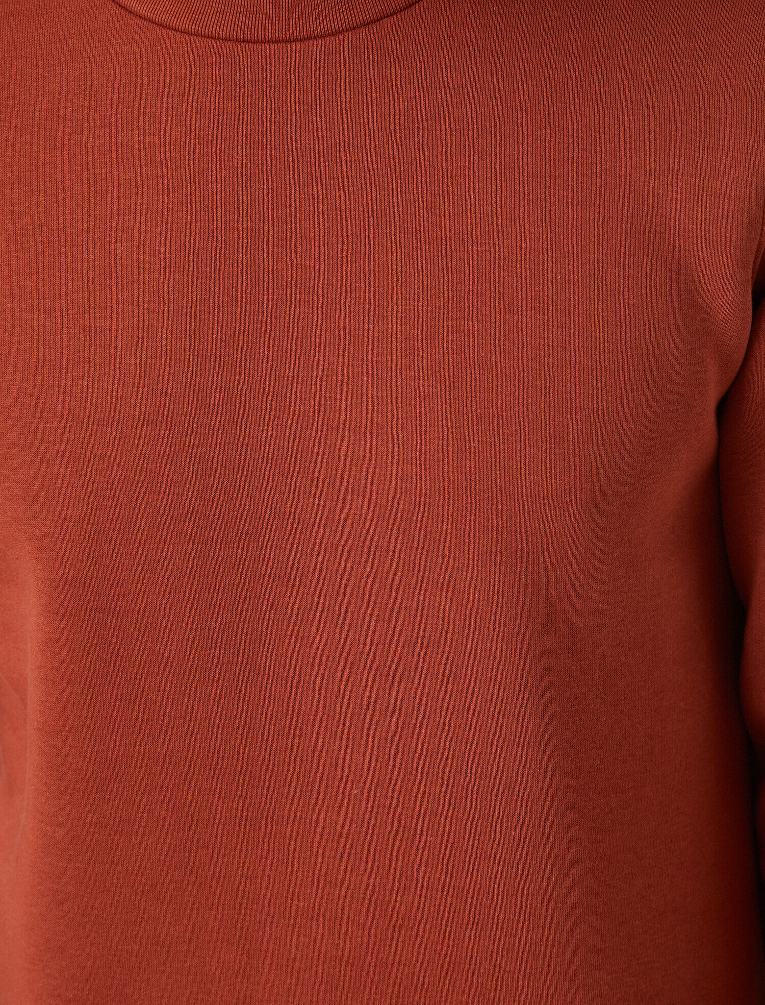 red long sleeve sweatshirt