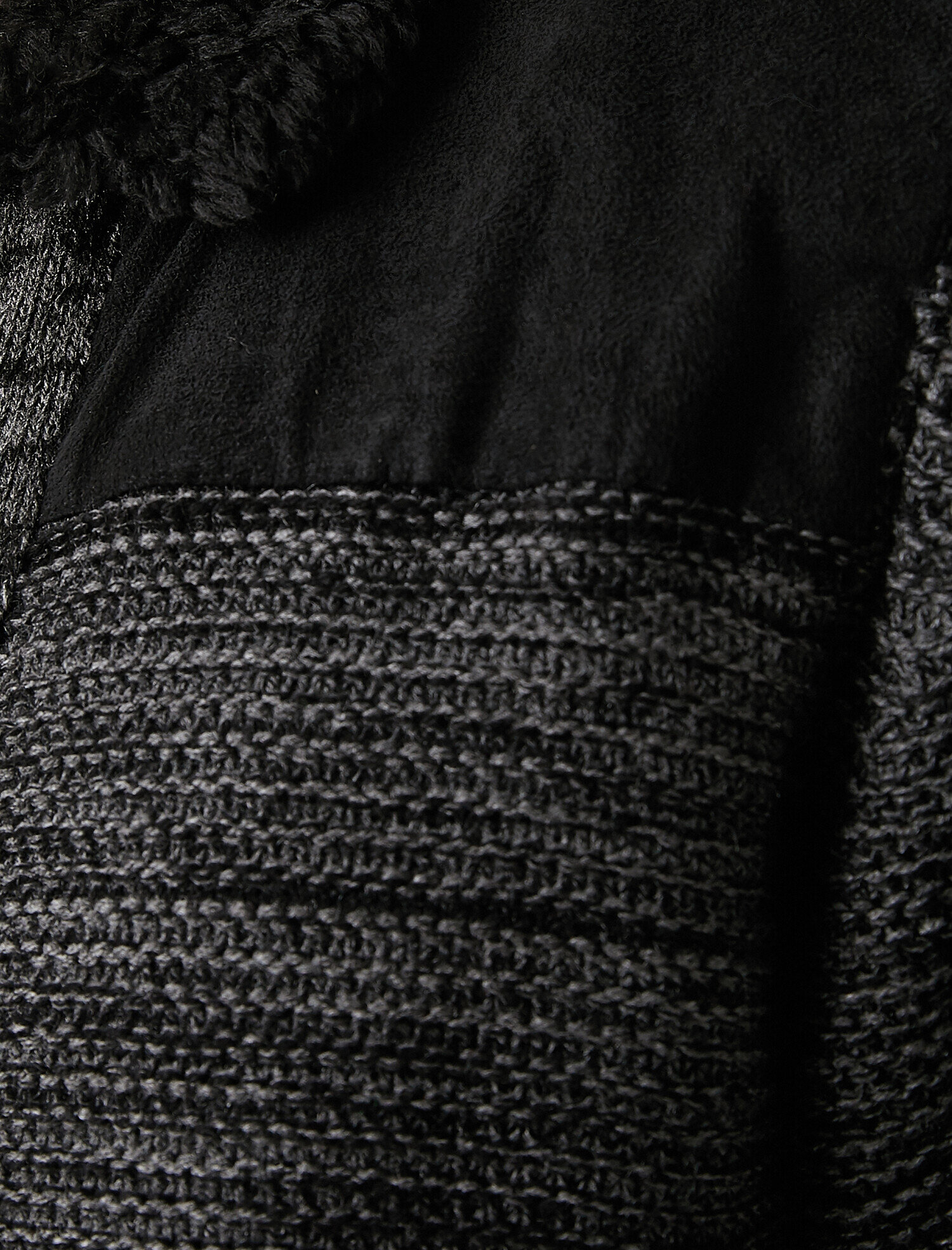 faux fur black sweater