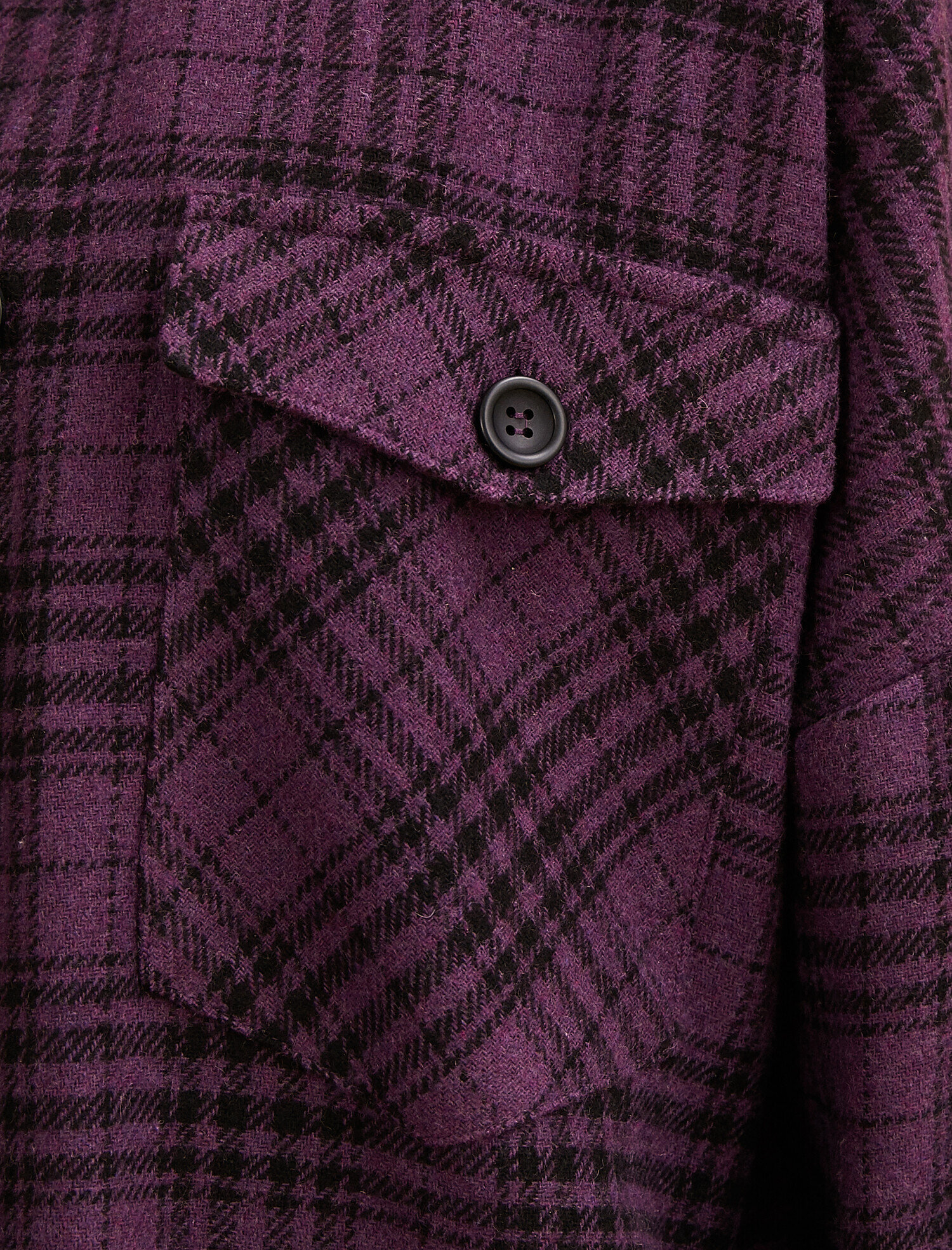 Purple Check Women Checked Shirt 1yak68599pwr78 Koton