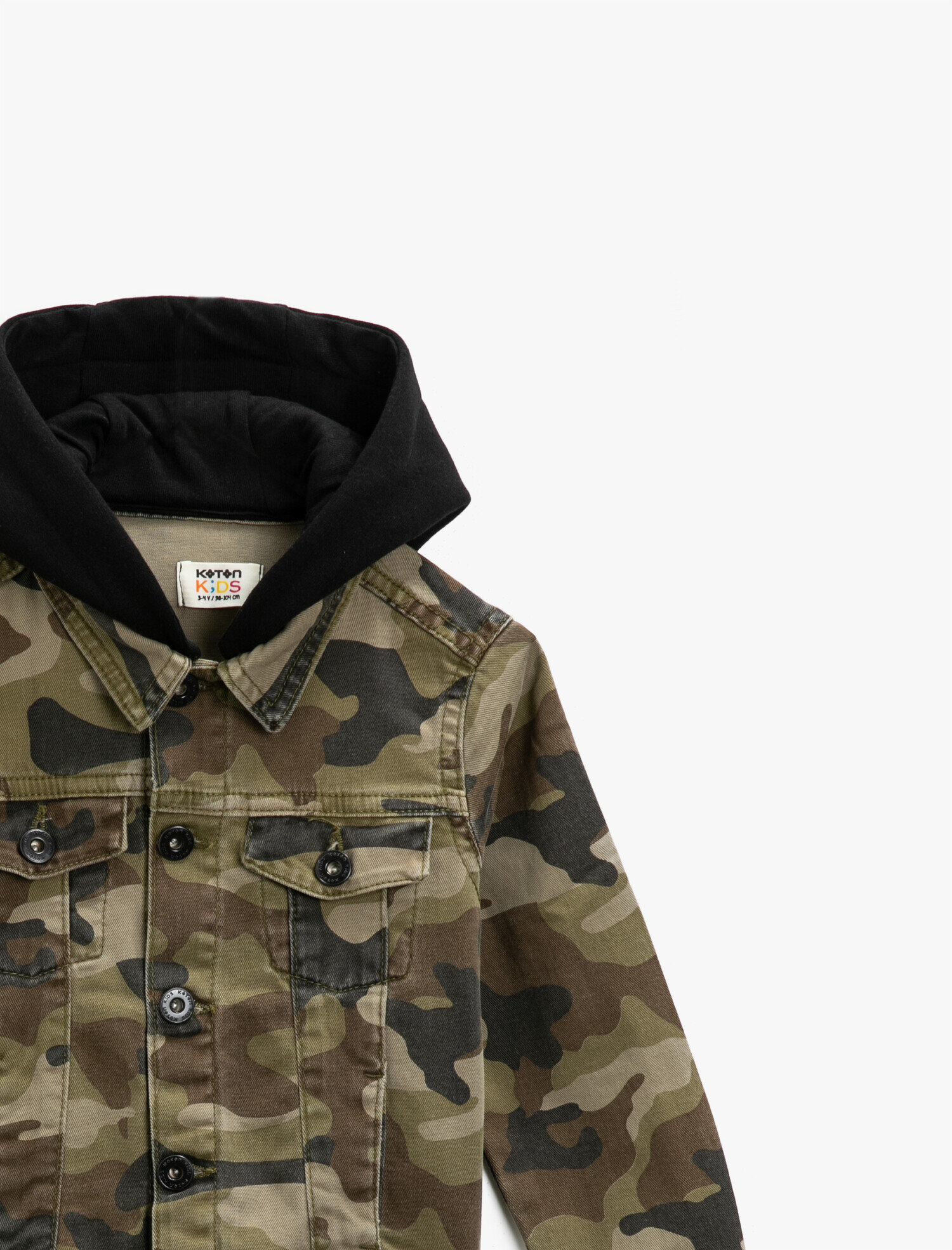 hooded camo shirt