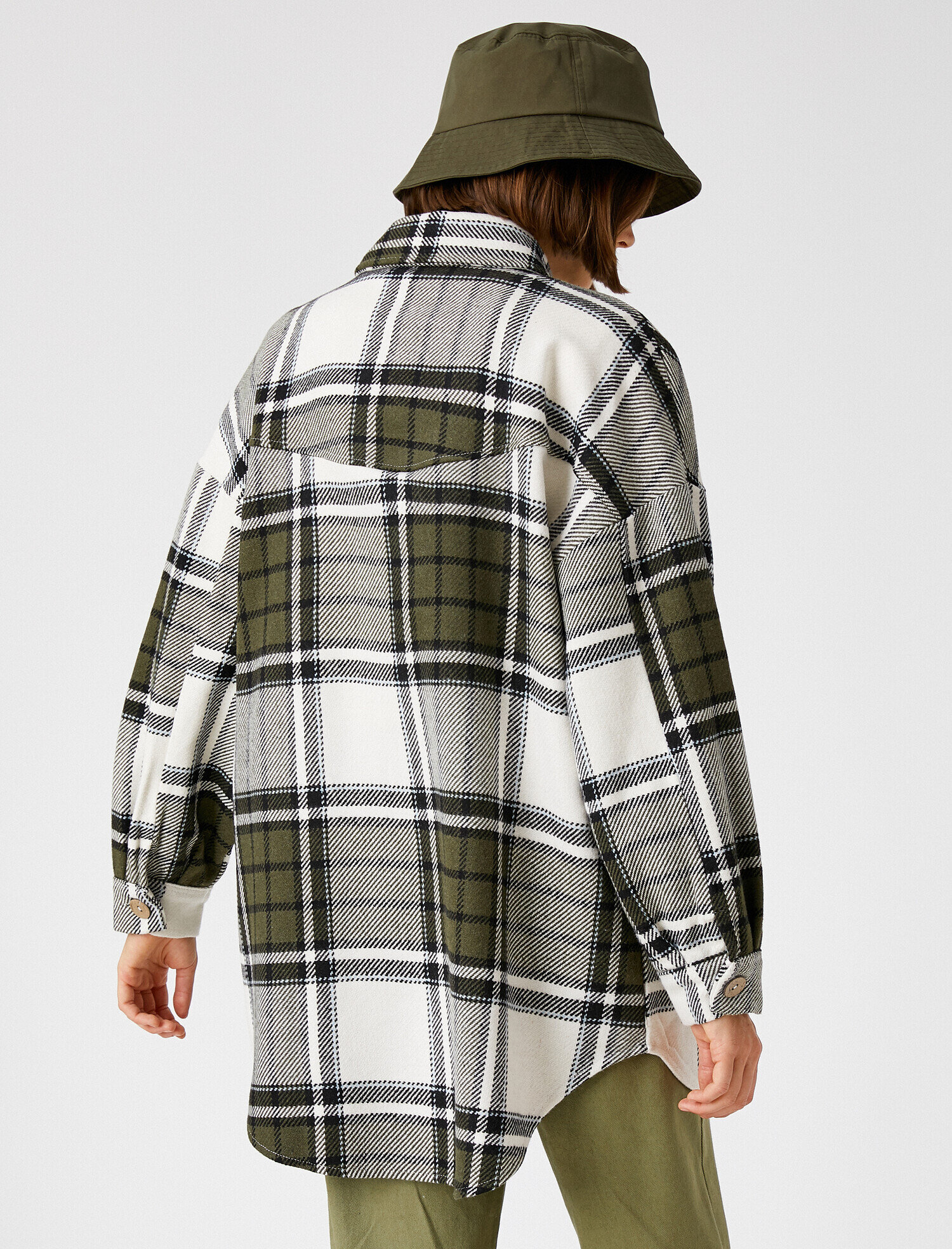 long plaid shirt jacket