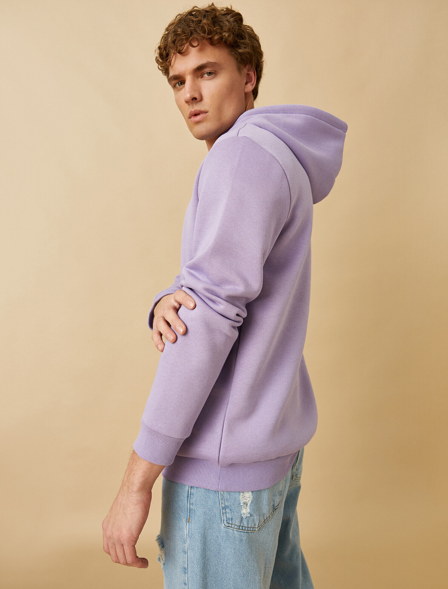 lilac color sweatshirt