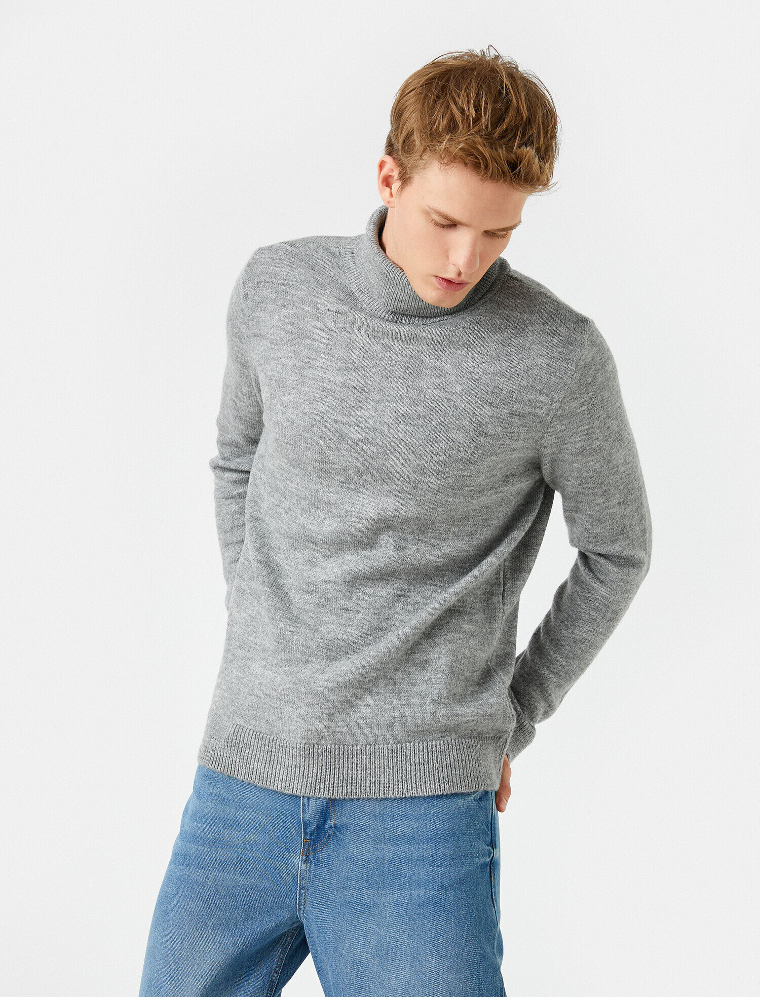 next mens jumpers round neck
