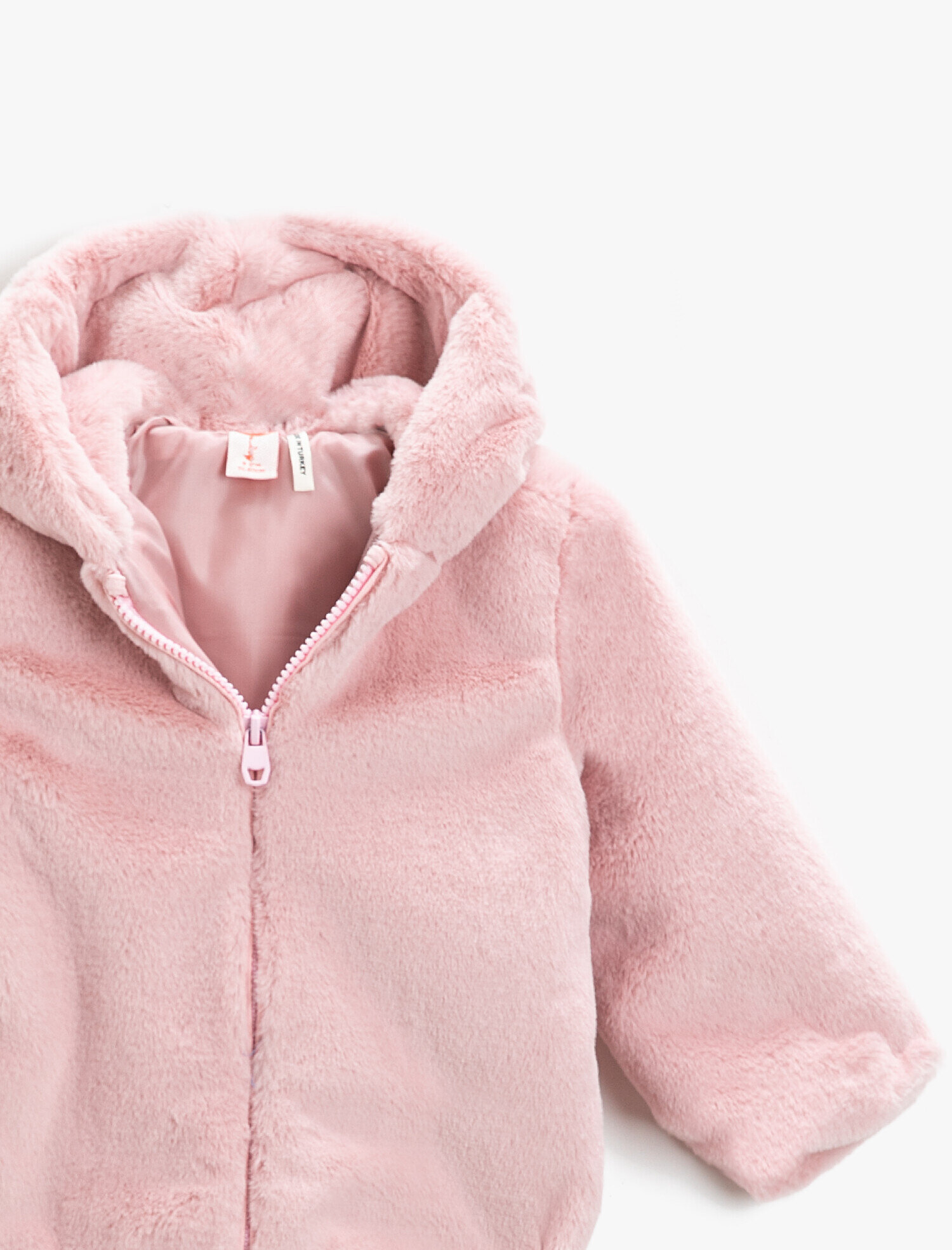 plush hooded jacket
