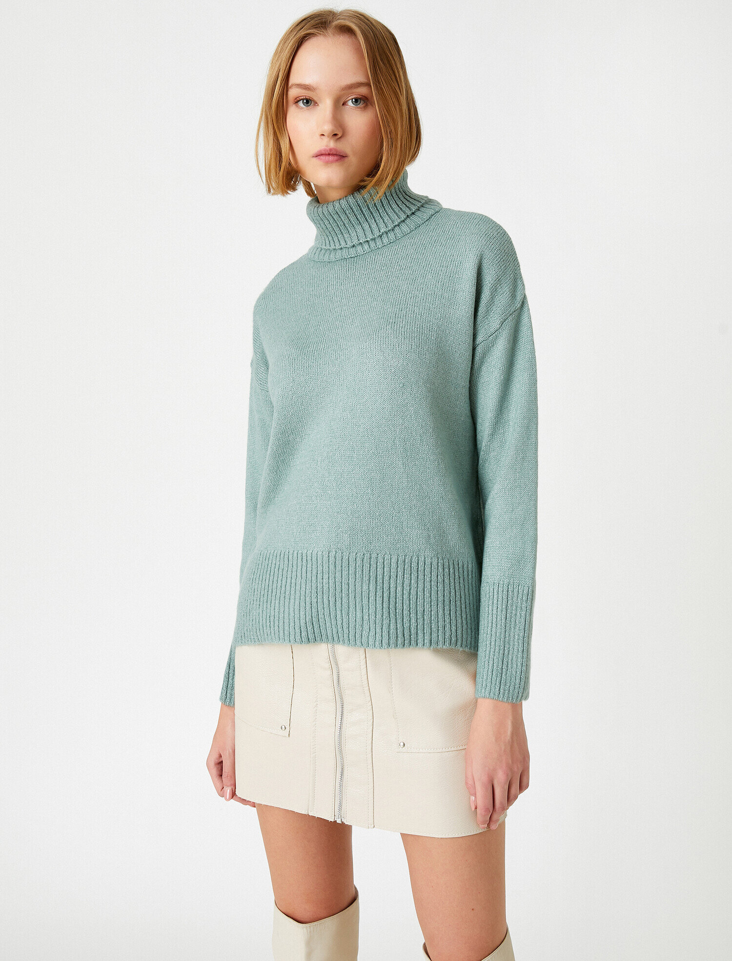 mint knit sweater