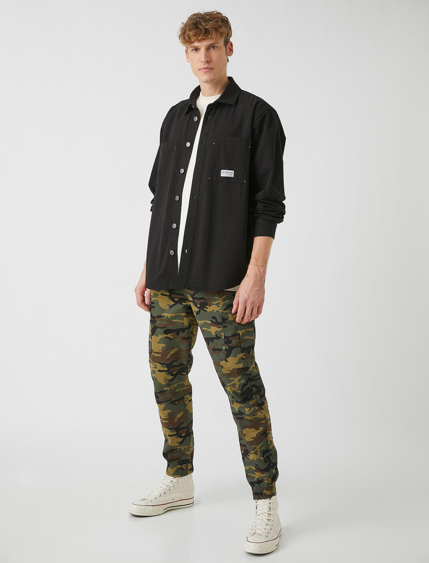 mens camouflage cargo trousers