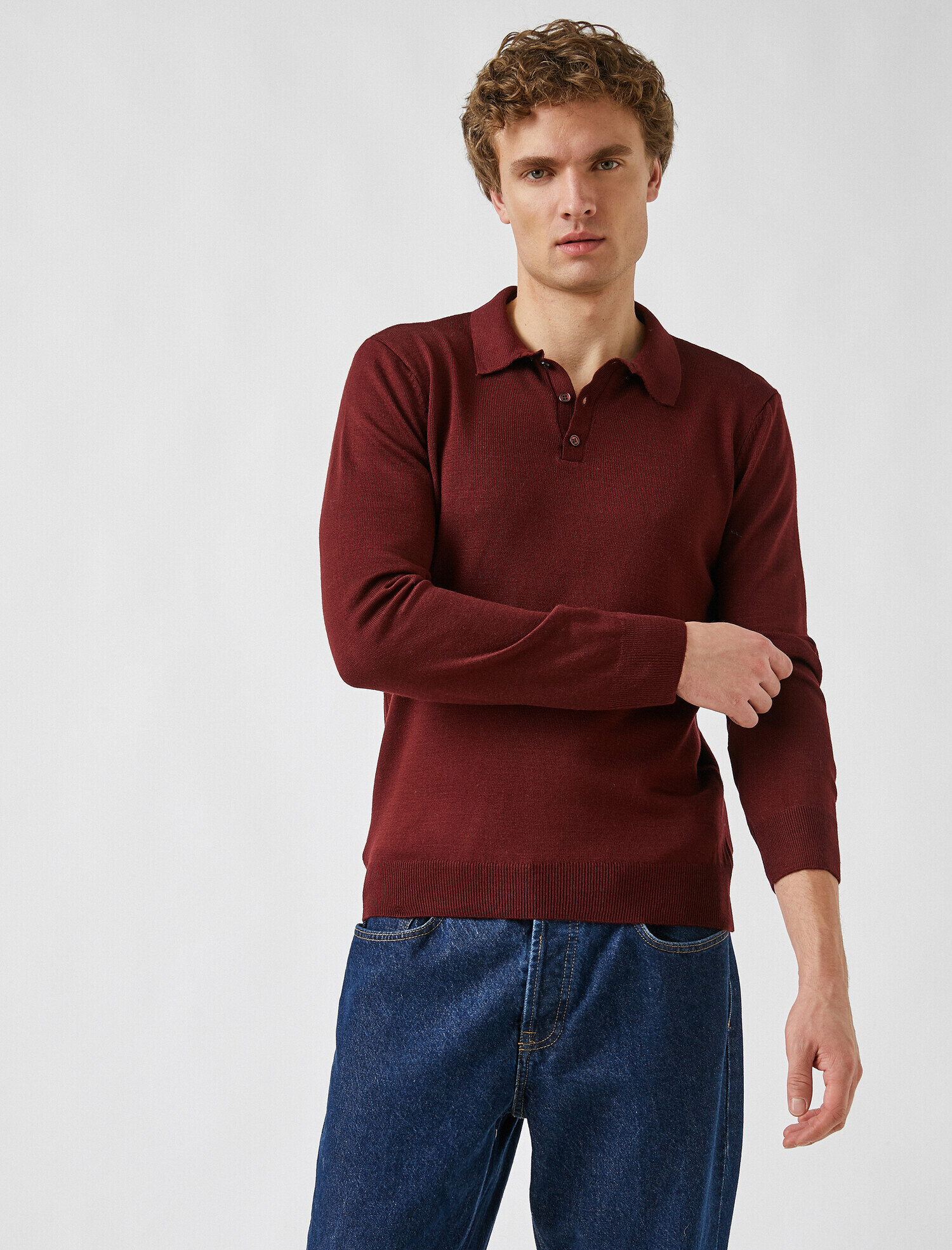 polo maroon sweater