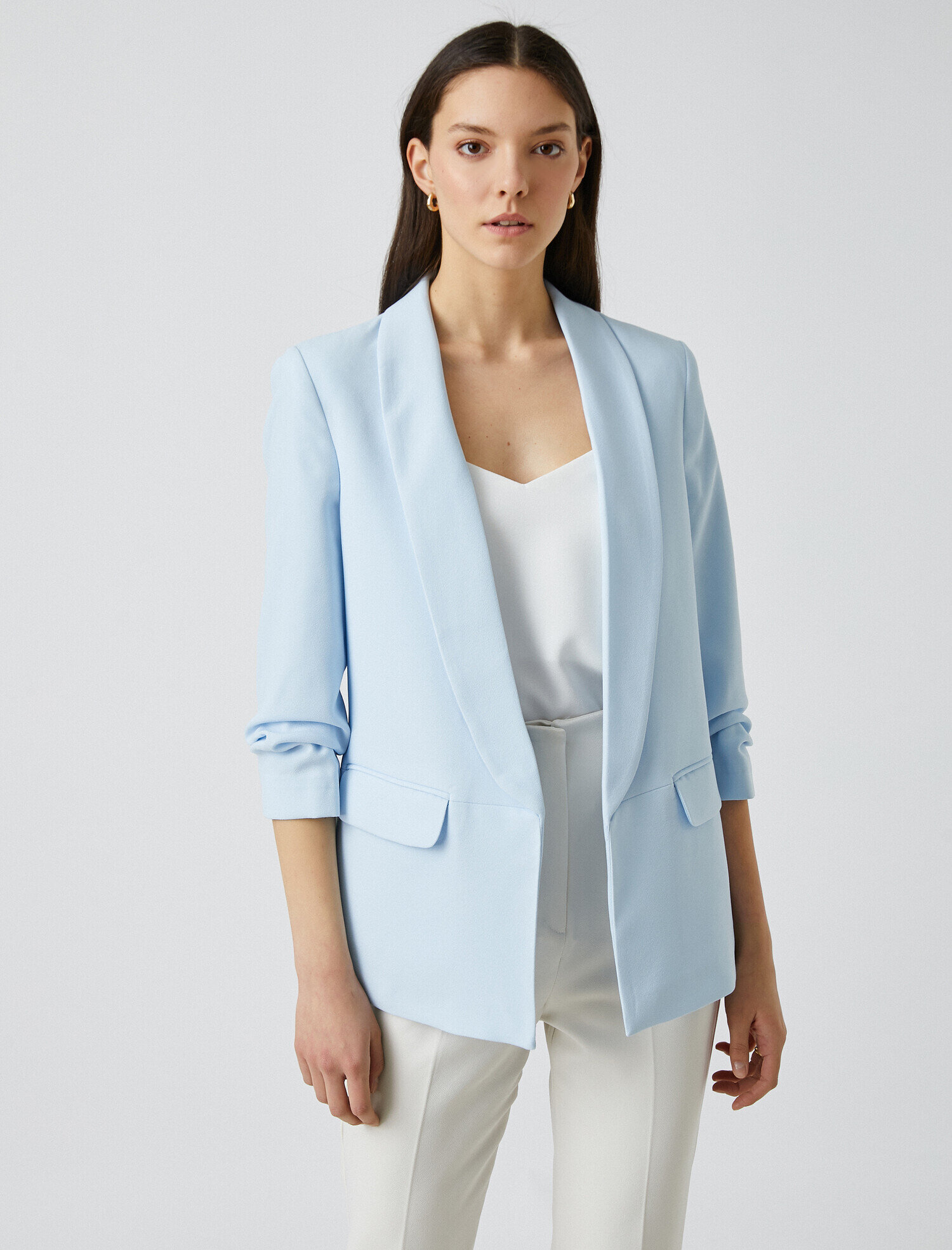 light blue jacket for women