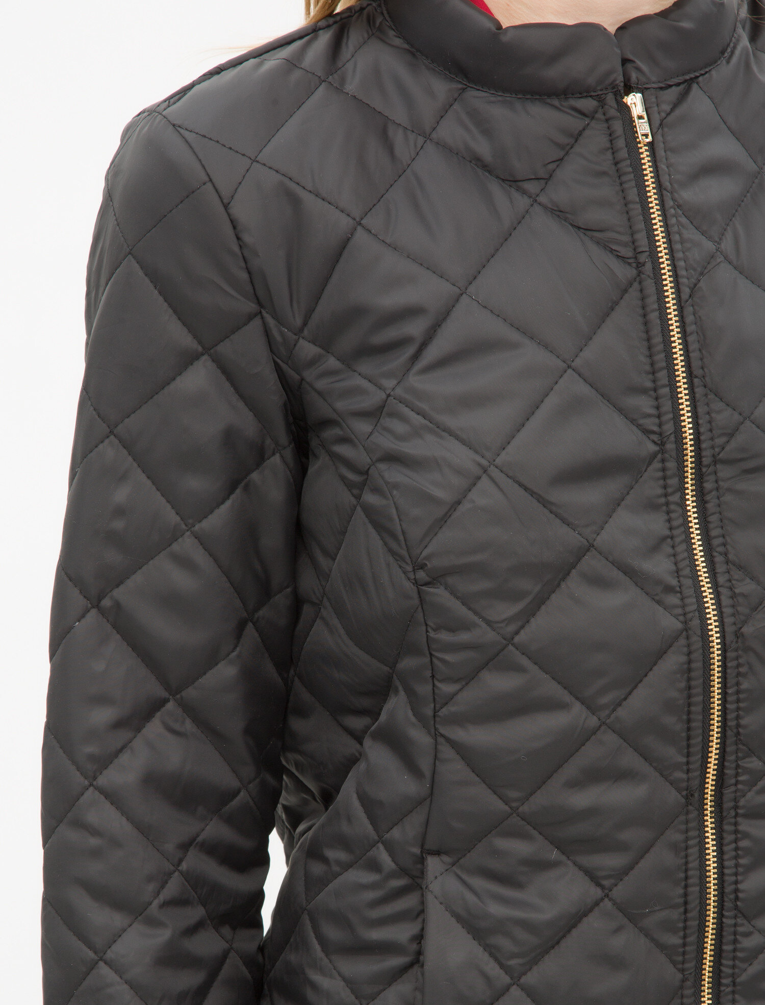 ladies black quilted jacket