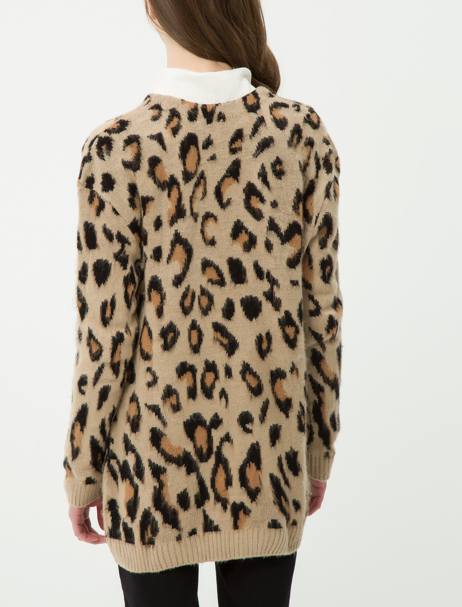 Kahve Bayan Leopar Desenli Hirka 7kak94132gt46b Koton