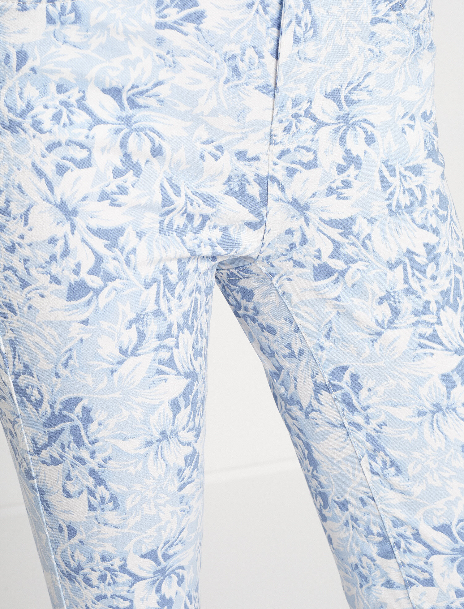 white floral trousers