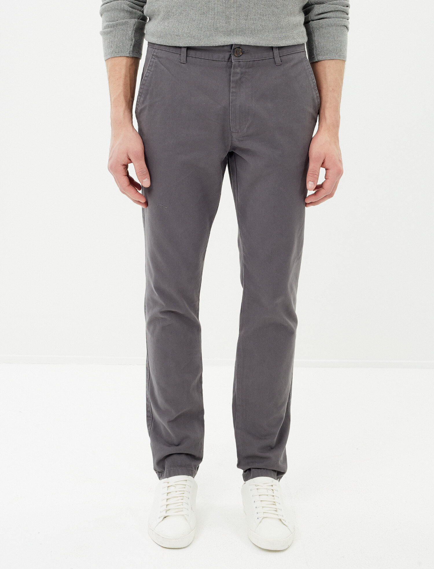 grey chinos slim