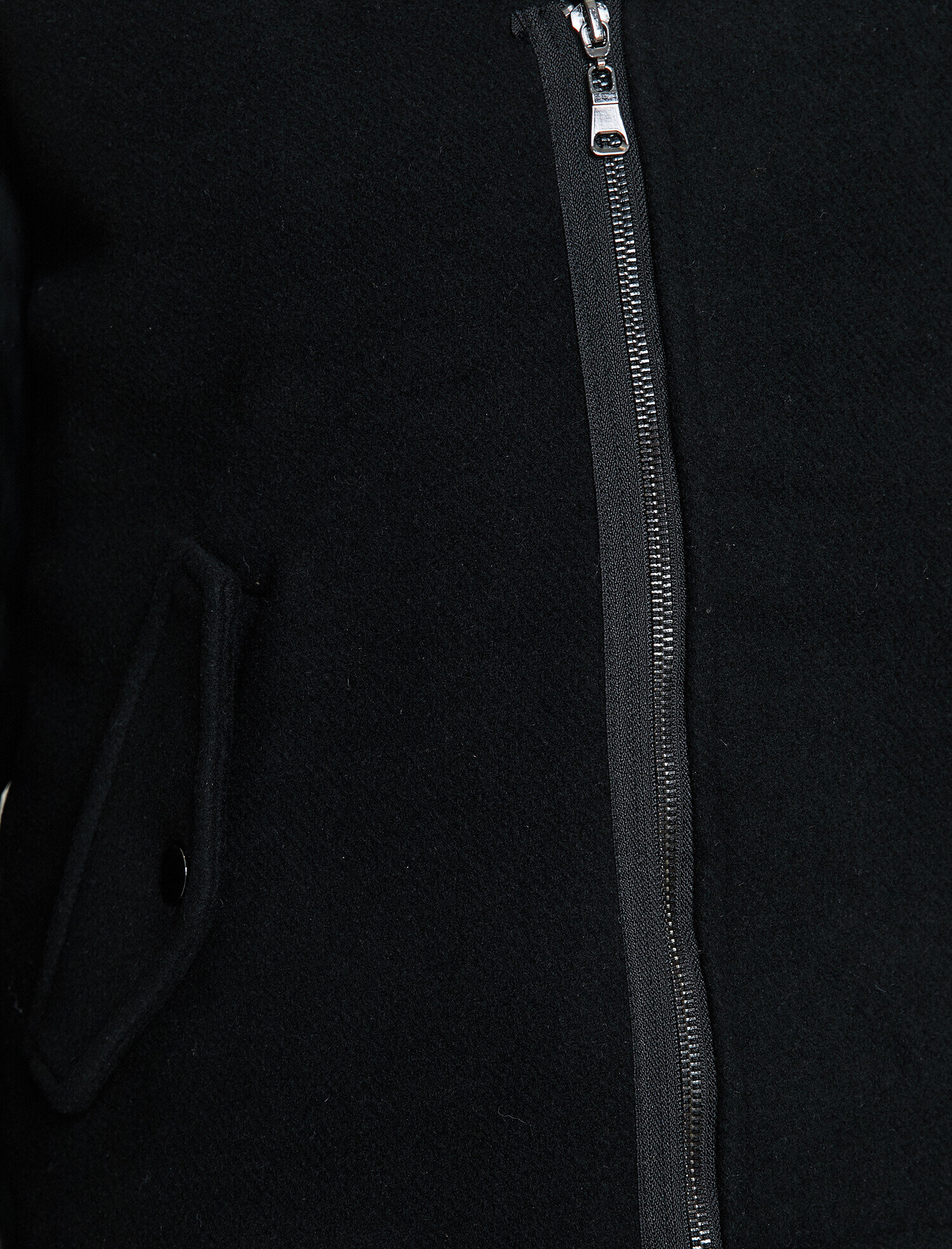 Koton Deri Detaylı Ceket - Siyah. 7