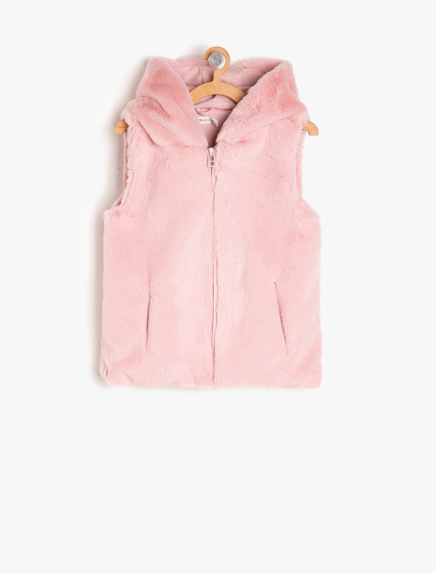 pink vest with hood