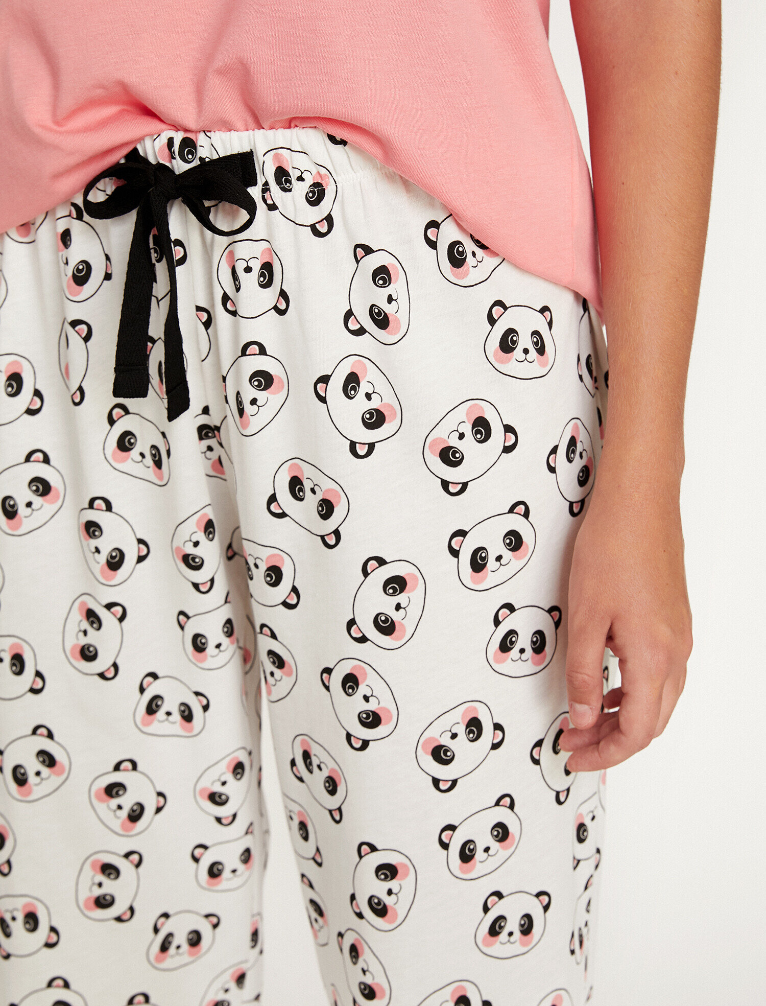 Ekru Bayan Baskili Pijama Takimi 9klk79075mk014 Koton