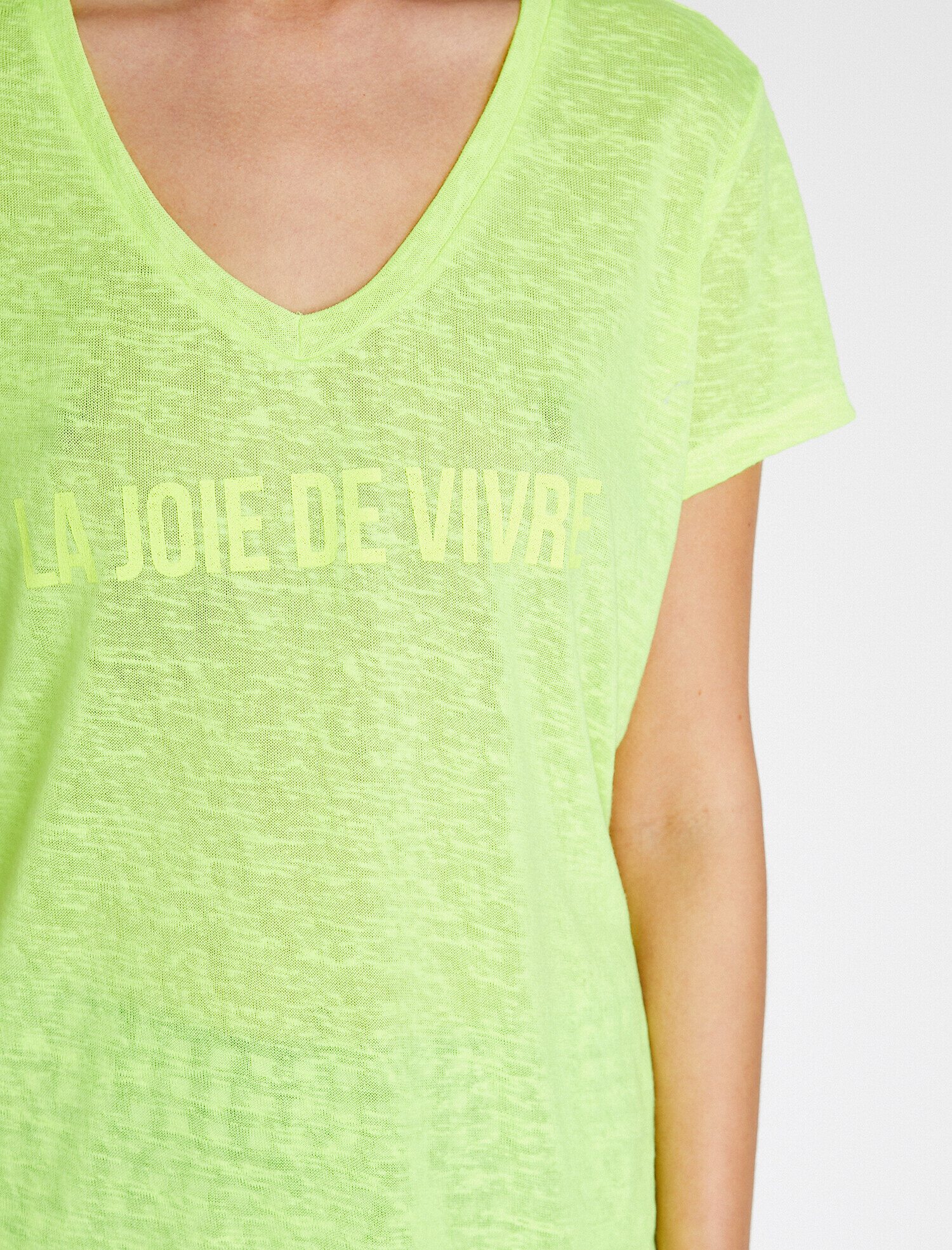 kale Bulvar ihlal etmek  Neon Sarı Bayan Yazılı Baskılı T-Shirt 9YAK13213EKNS3 | Koton
