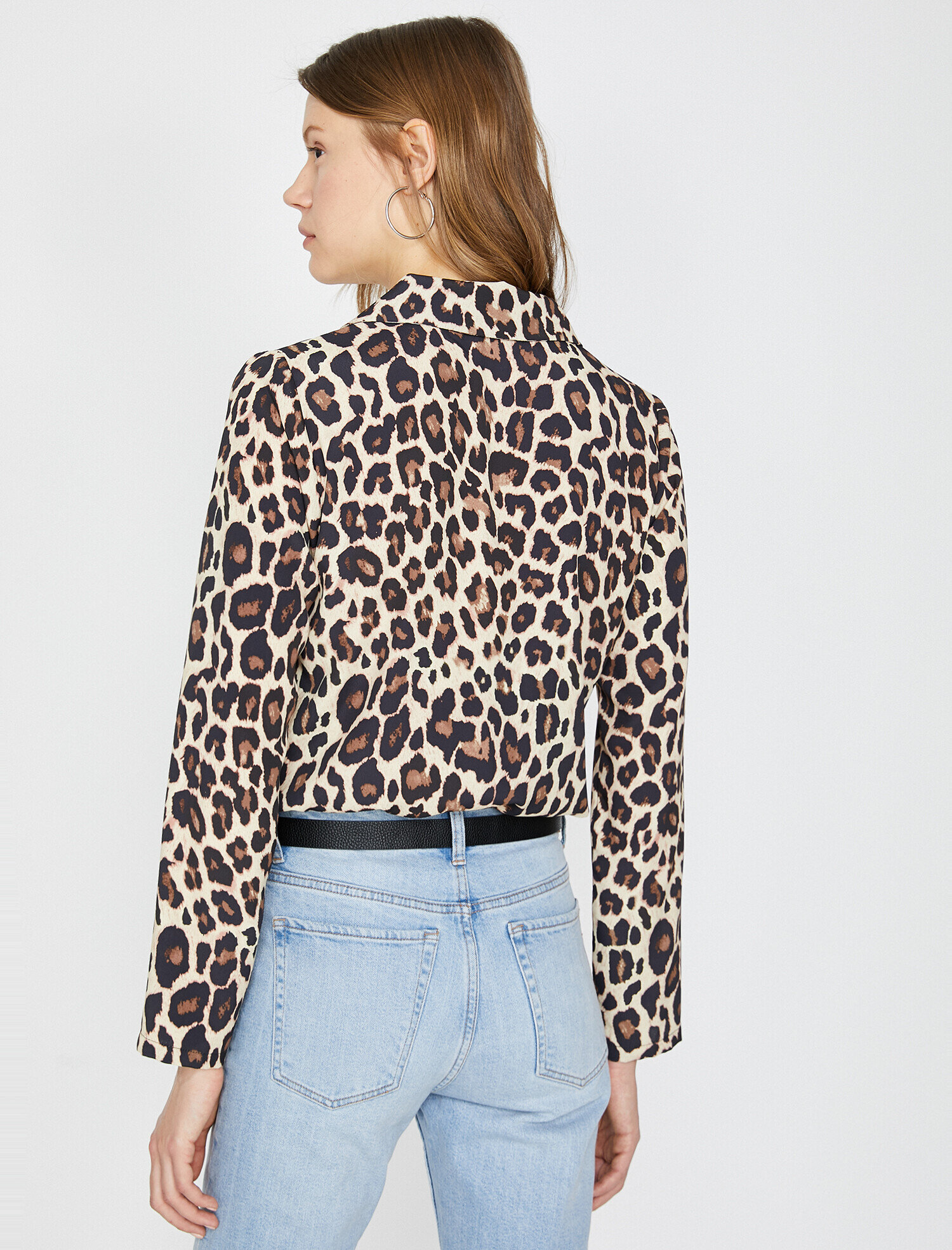 Black Women Leopard Blouse 9yak66739iw03a Koton