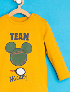 mustard mickey mouse jumper