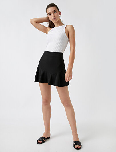 Mini skirts flowyfrilled Women Skirt Models Maxi And Mini Skirts I Koton Skirt