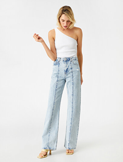 high rise regular jeans