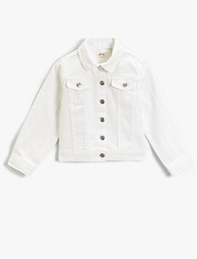 childrens white denim jacket