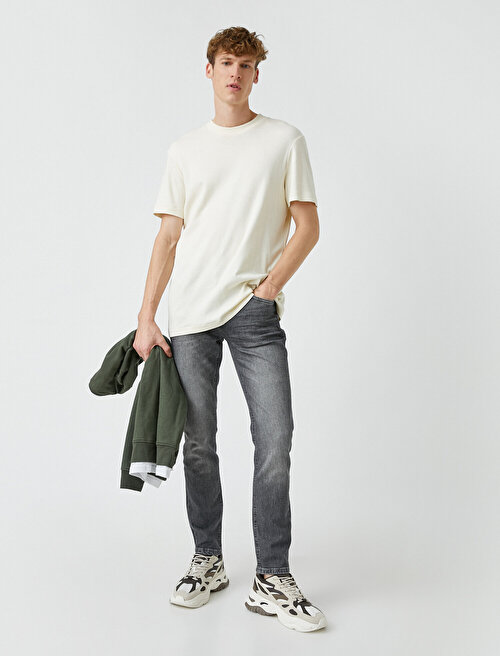 Slim Fit Premium Kot Pantolon - Brad Jean - Siyah