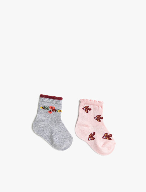 Kız Bebek Çorap Seti - Karma Koton