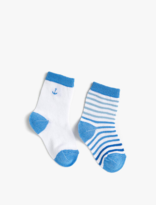 Erkek Çocuk Çorap Seti - Mavi