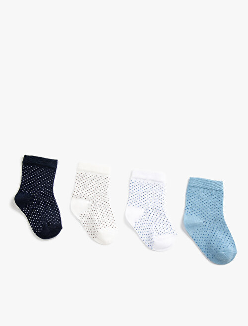 4'lü Desenli Çorap Seti - Karma