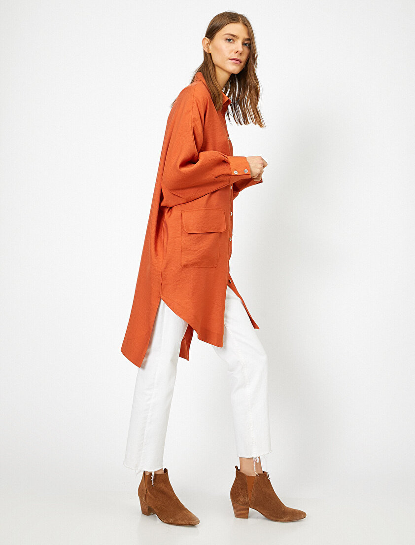 Düğme Detaylı Tunik