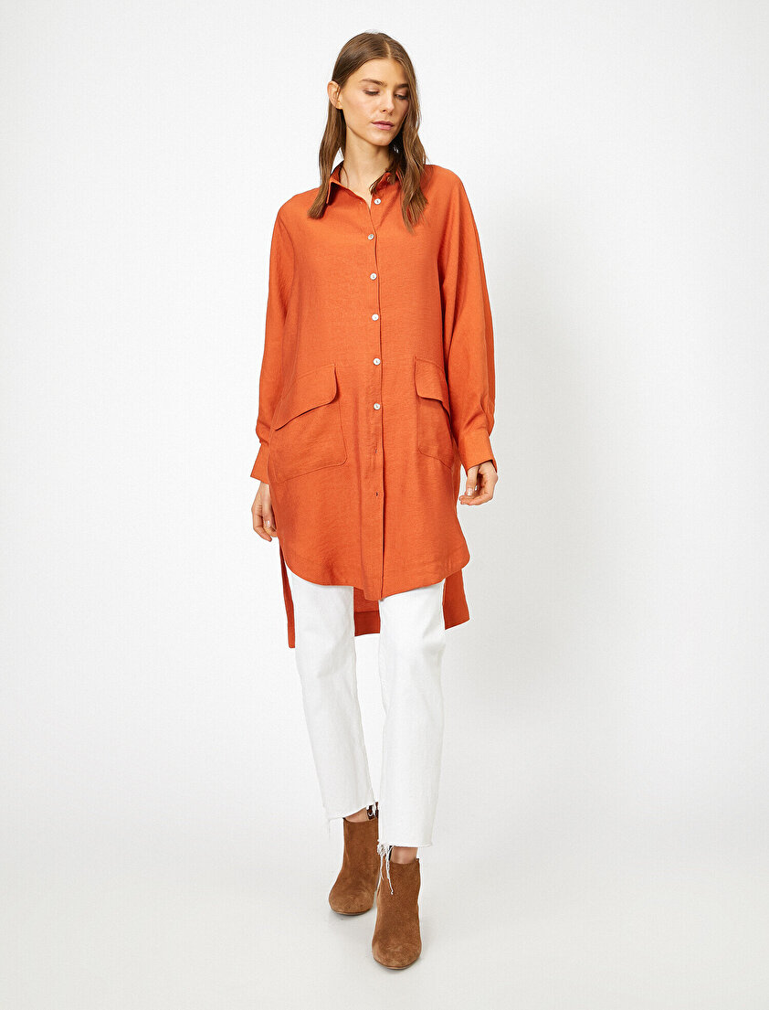 Düğme Detaylı Tunik