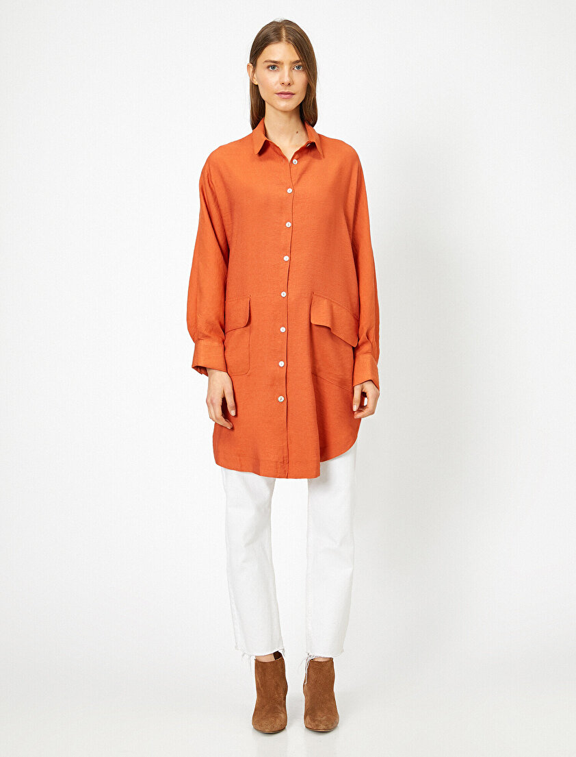 Düğme Detaylı Tunik