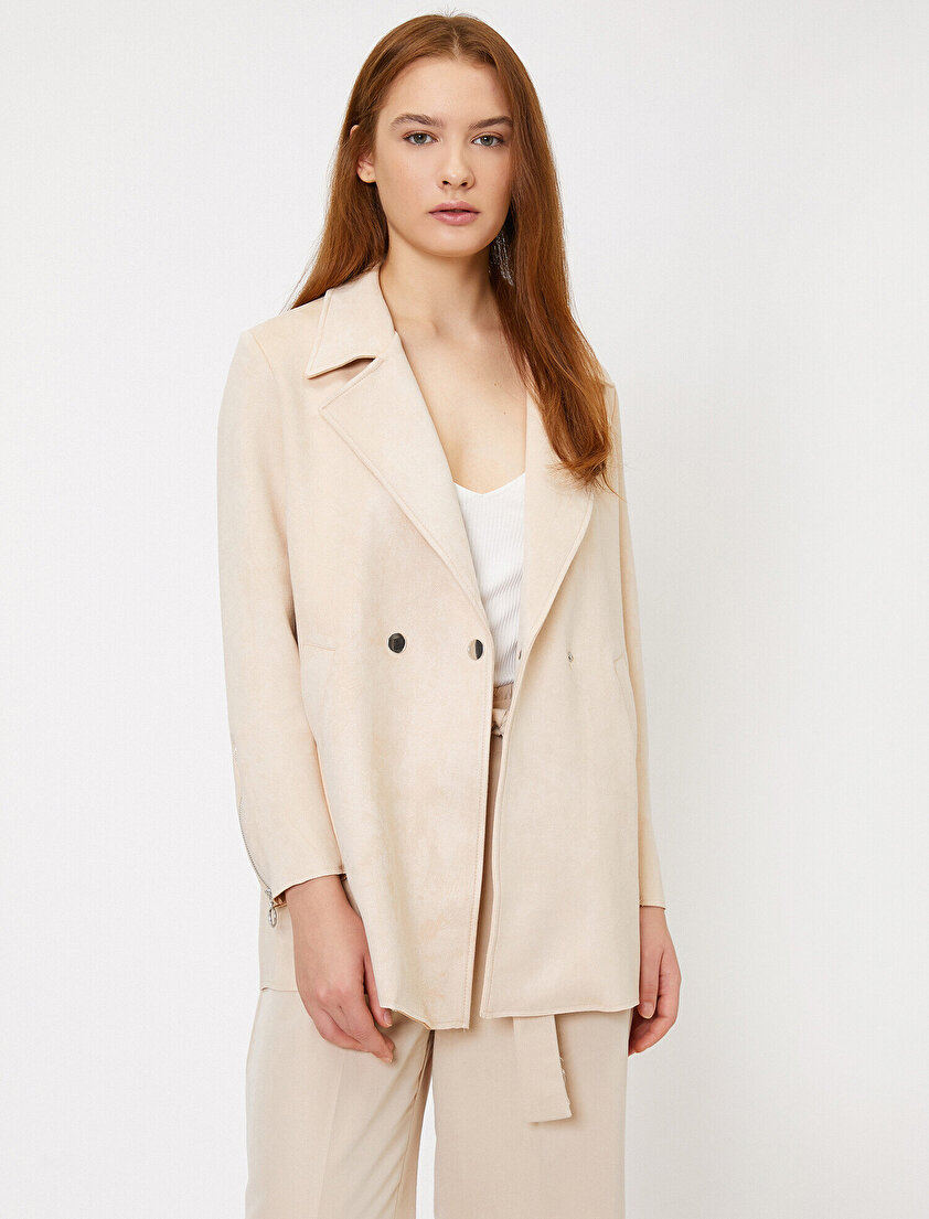 Cep Detaylı Trençkot