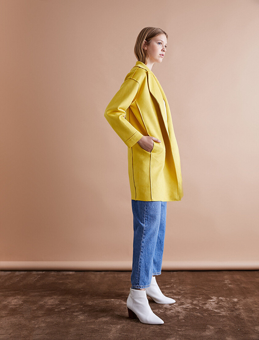 Cep Detaylı Trençkot