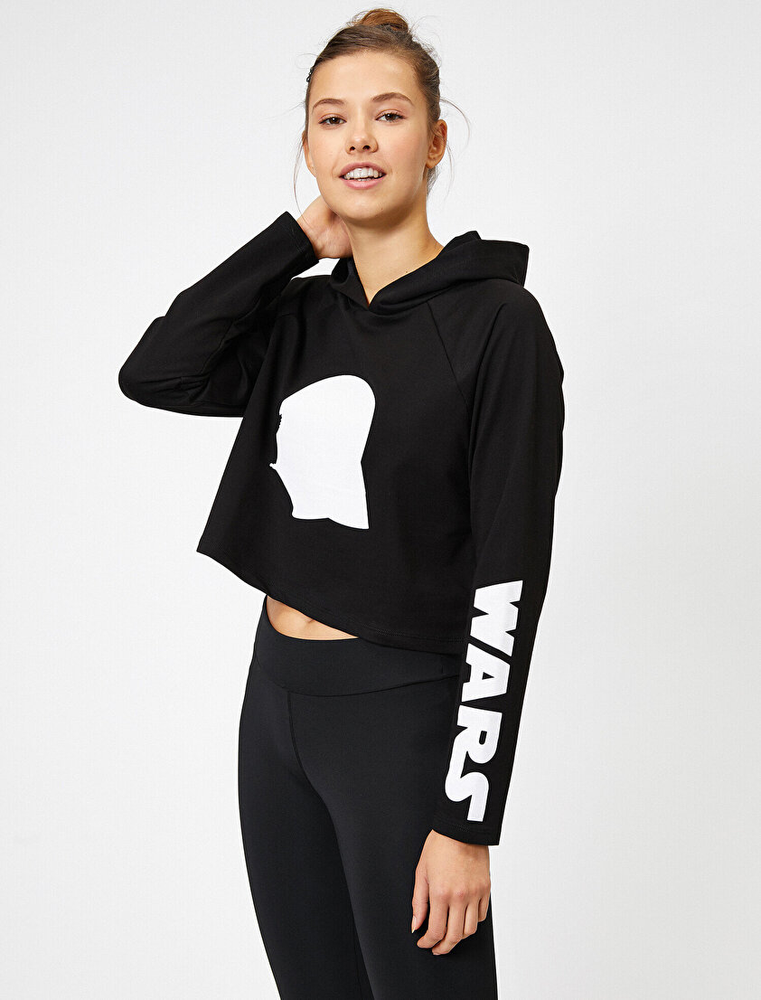 Star Wars Lisanslı Baskılı Sweatshirt