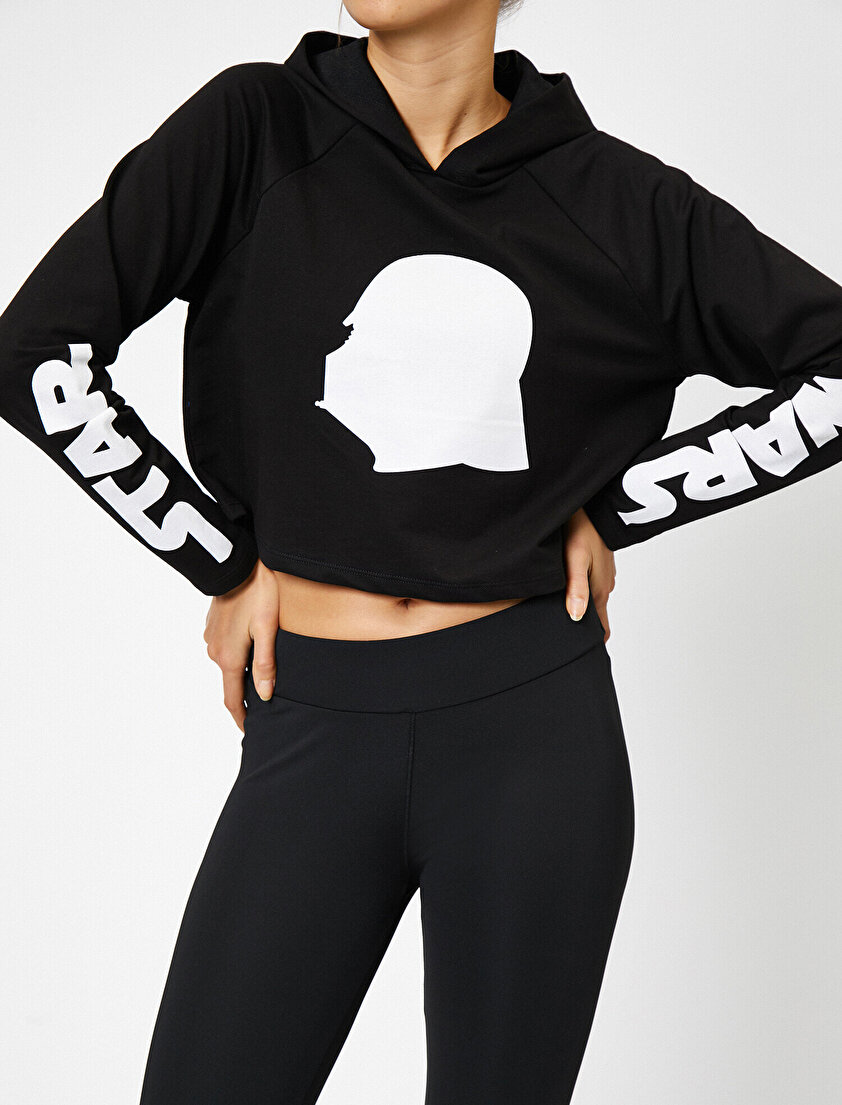 Star Wars Lisanslı Baskılı Sweatshirt