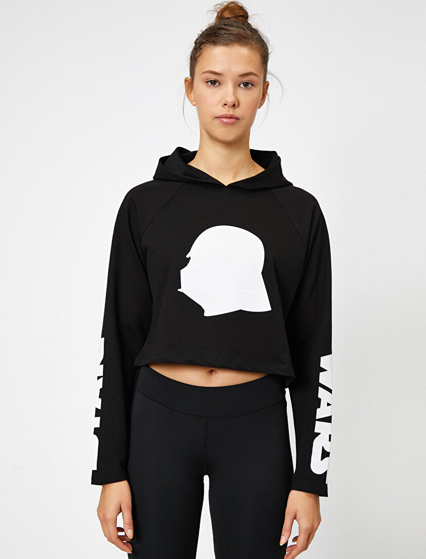 Star Wars Lisanslı Baskılı Sweatshirt