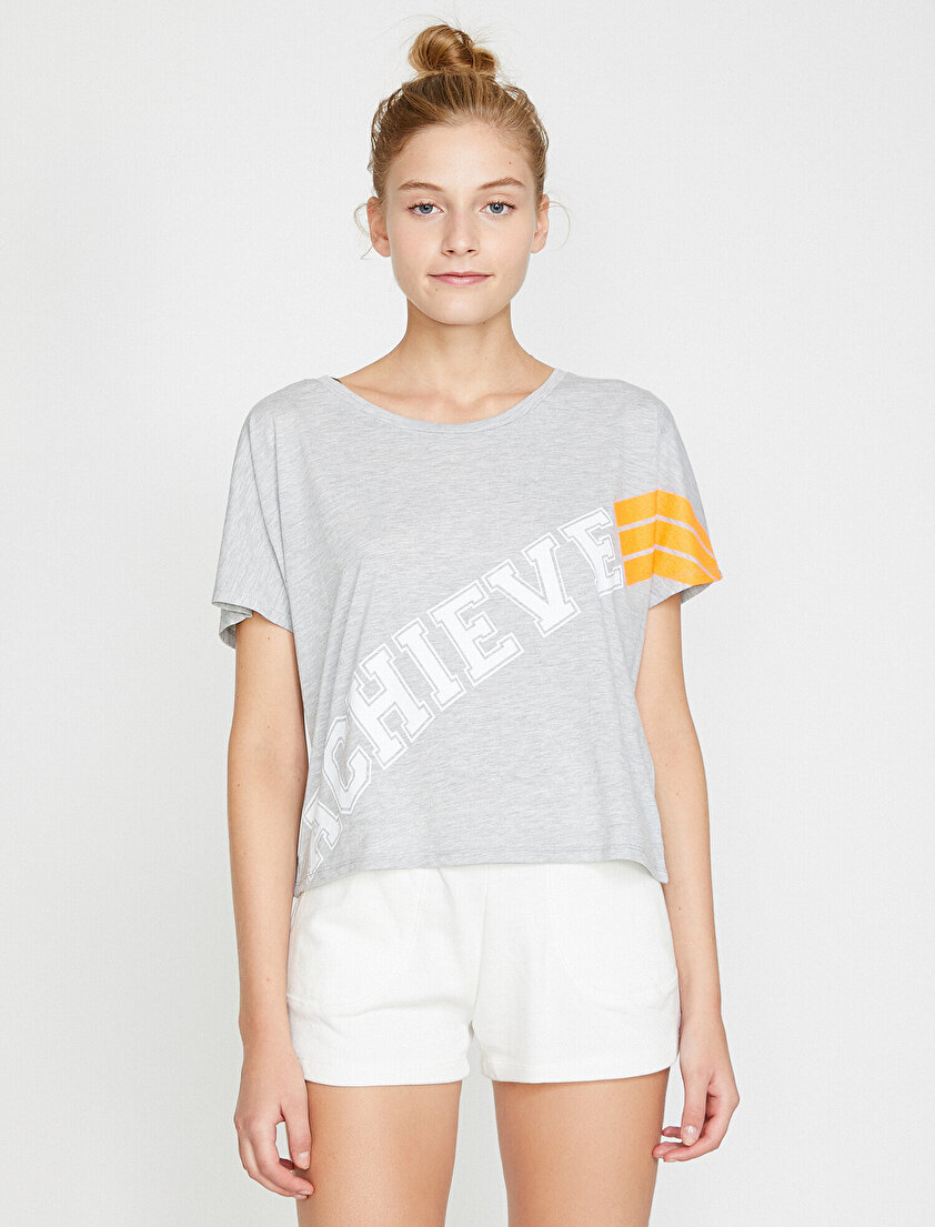 Yazılı Baskılı T-Shirt