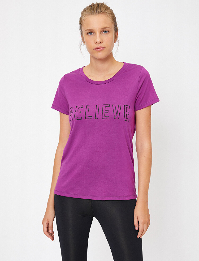 Yazı Baskılı T-Shirt