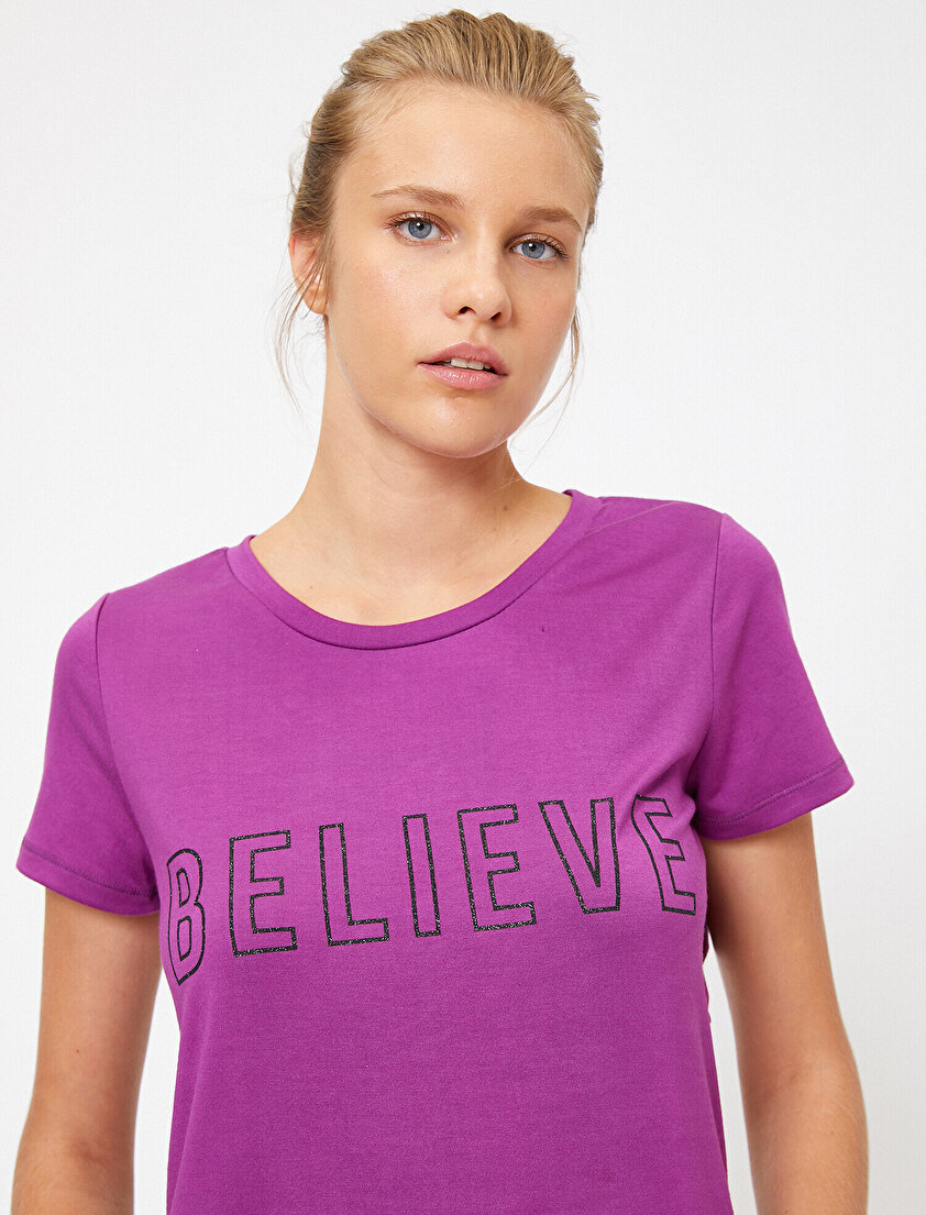Yazı Baskılı T-Shirt