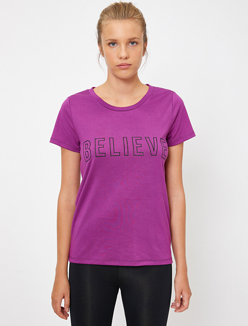 Yazı Baskılı T-Shirt