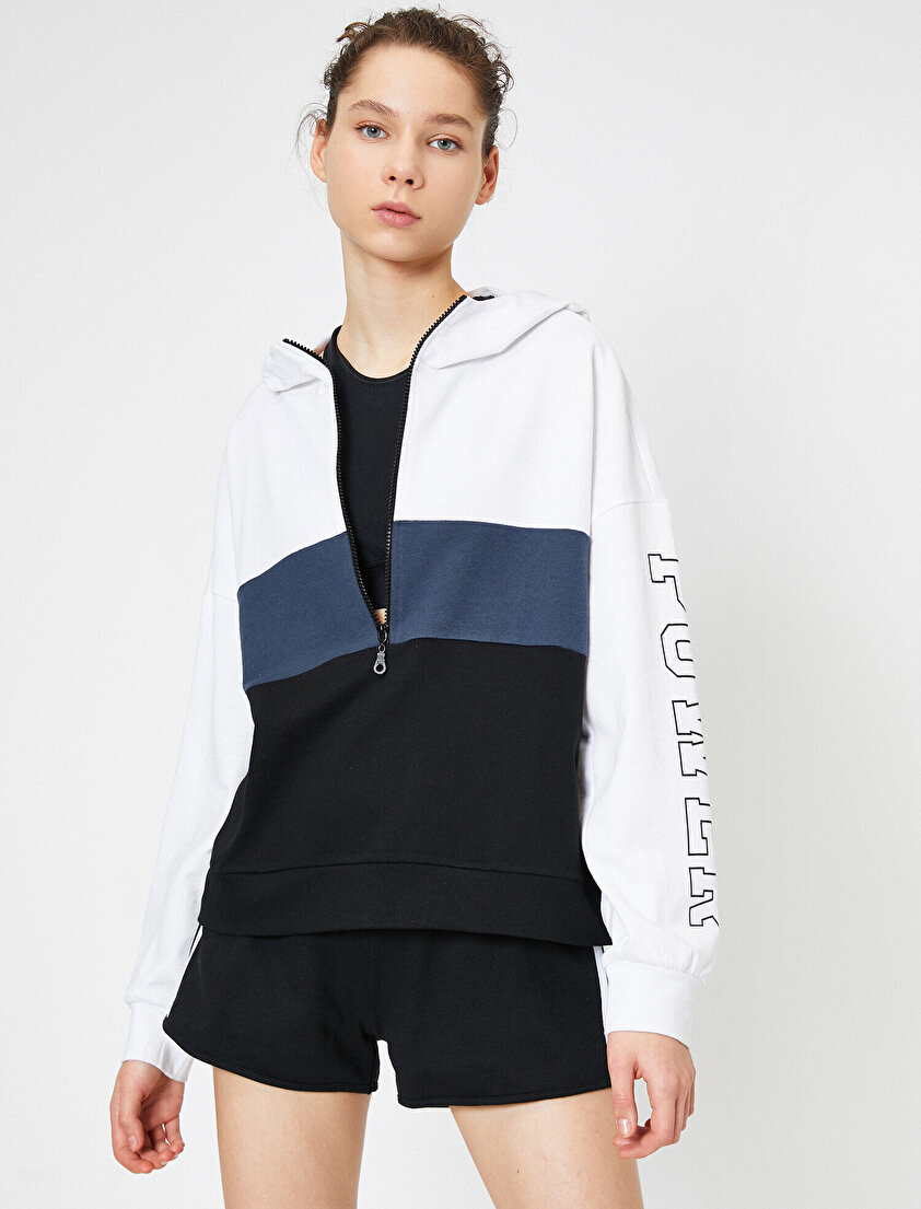 Yazılı Baskılı Sweatshirt