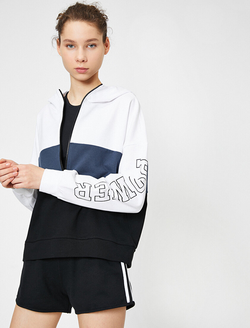 Yazılı Baskılı Sweatshirt