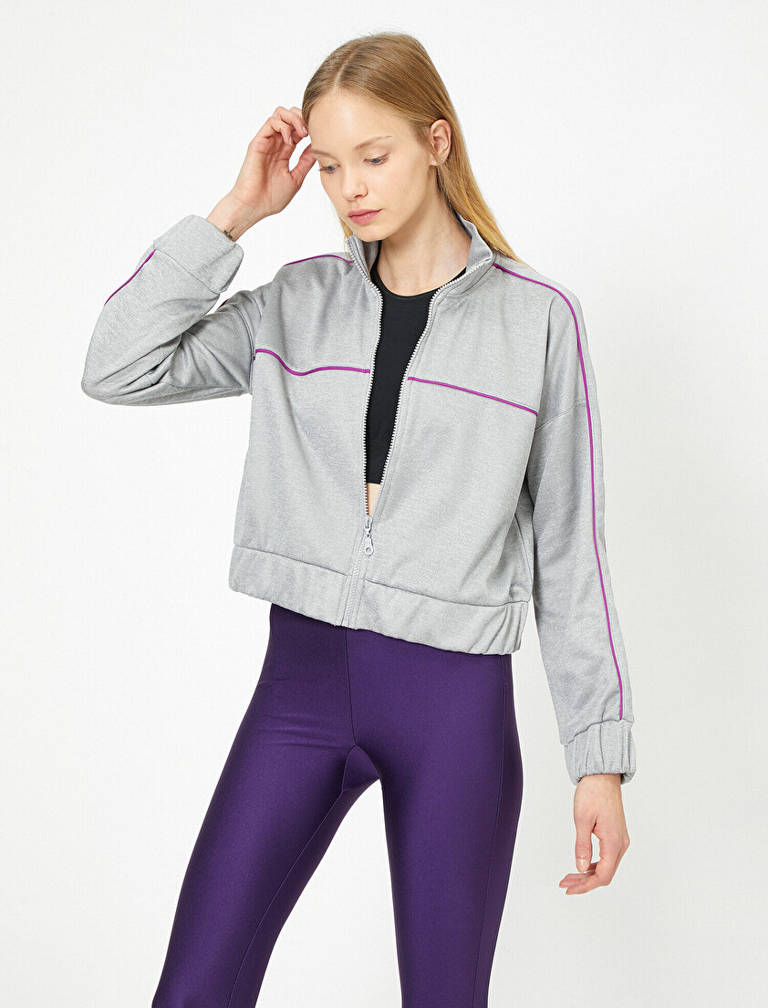 Fermuar Detaylı Mont